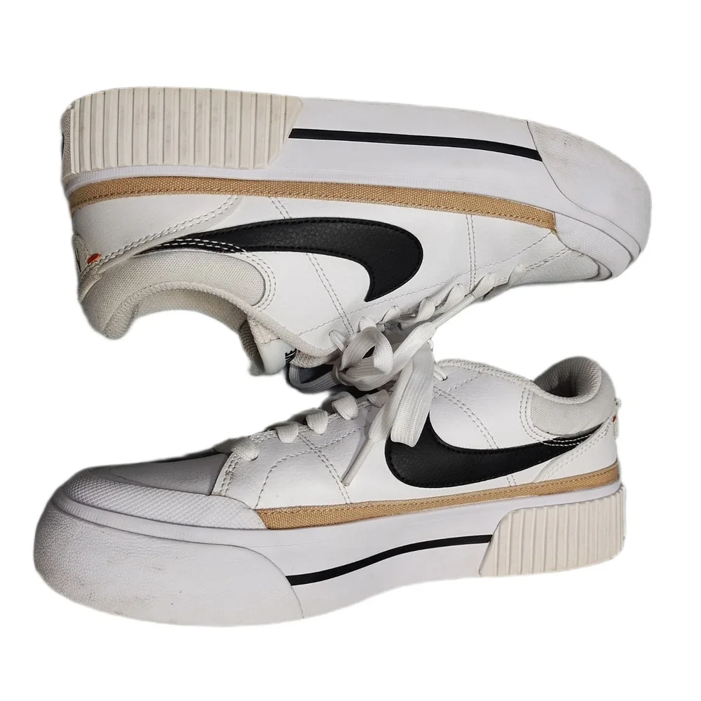Nike Court Legacy Lift Platform Sneakers Womens US 7.5 Multi Lace Up DM7590-100